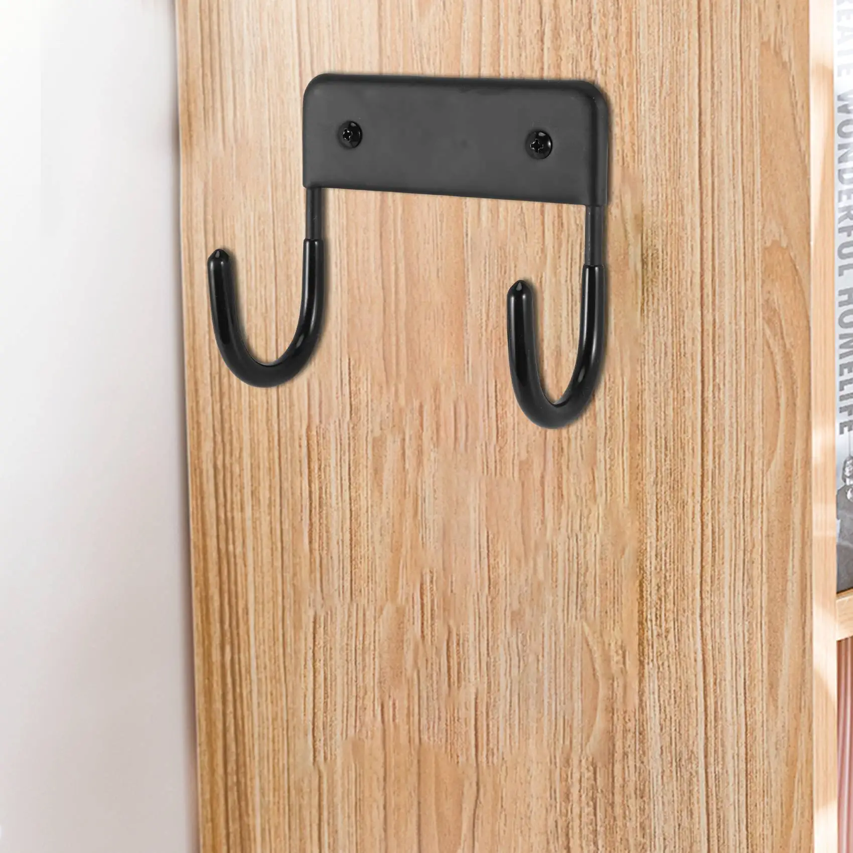 ที่แขวนโต๊ะรีดผ้าตะขอแขวนบนโต๊ะรีดผ้าที่ยึดติดผนังกระดานรีดผ้าโต๊ะรีดผ้าขนาดใหญ่และขนาดเล็ก (สีดำด้าน)