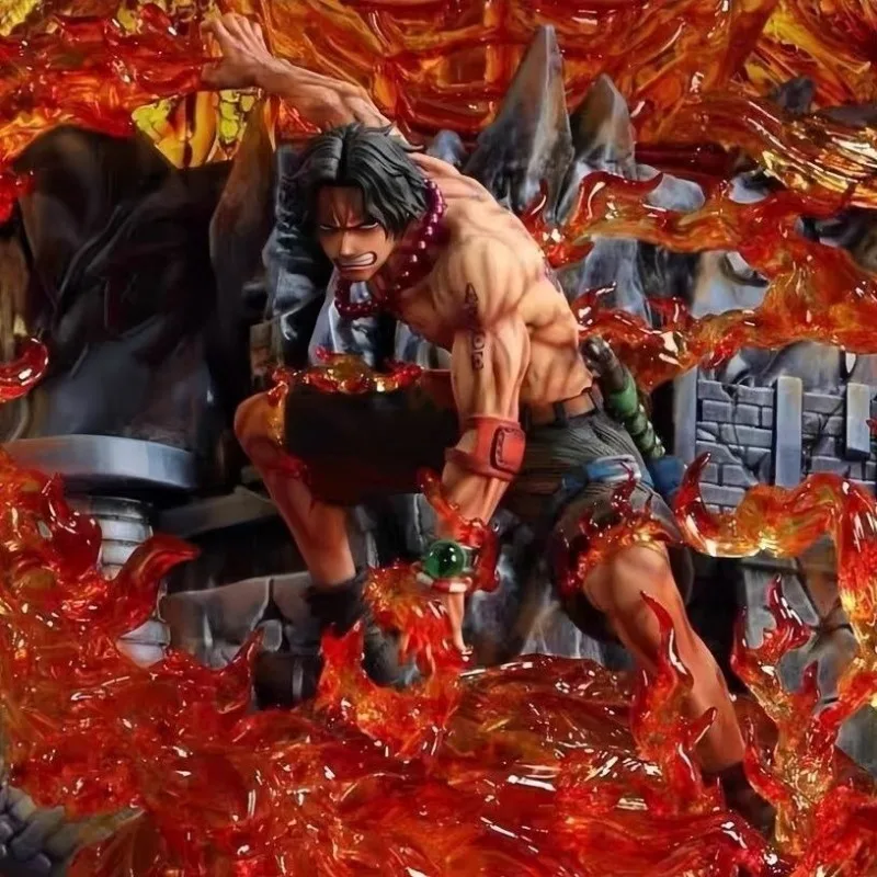 

19cm One Piece Premium Version LX Ace GK Figure "Whitebeard's Will" Model Ornament | Anime Peripheral Collectible Gift for Fans