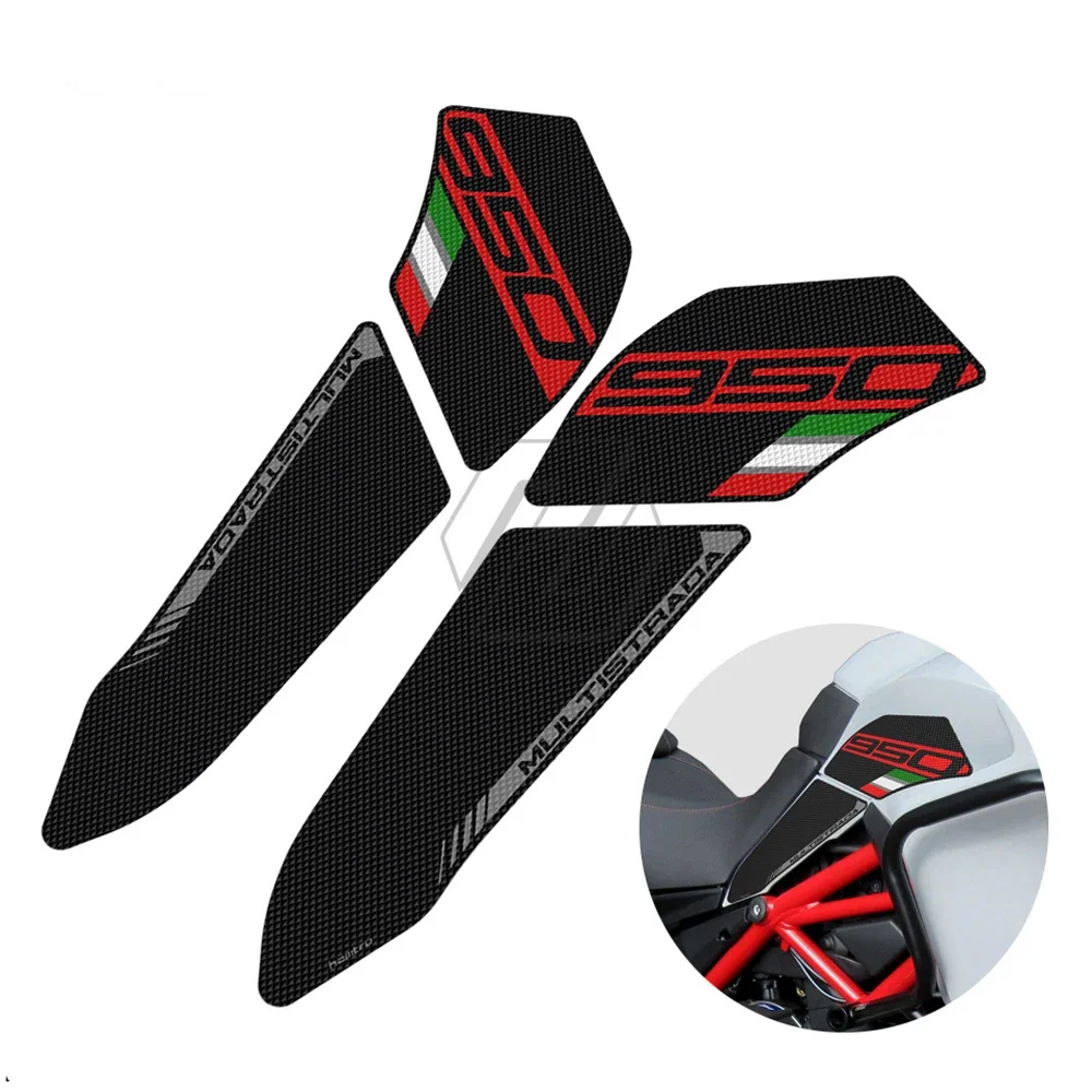 

Motorcycle Anti-slip Side Tank Pad Protection Knee Grip Mat for Ducati Multistrada 950 950S 2019-2022