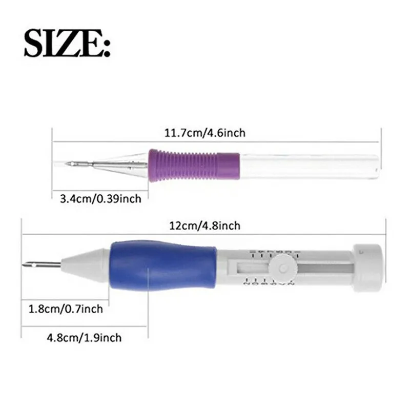 Kit de punzón de bordado DIY, juego de bolígrafos de bordado, juego de herramientas de costura de aguja de tejer, ropa