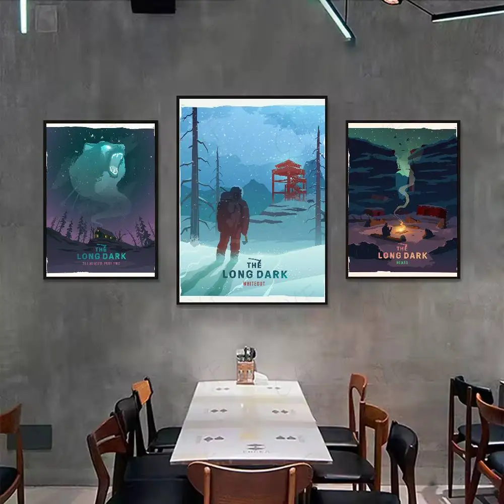 ملصق لعبة L-Long Dark جدار لاصق مقاوم للماء لغرفة المعيشة المنزلية وغرفة النوم والديكور الجمالي #4