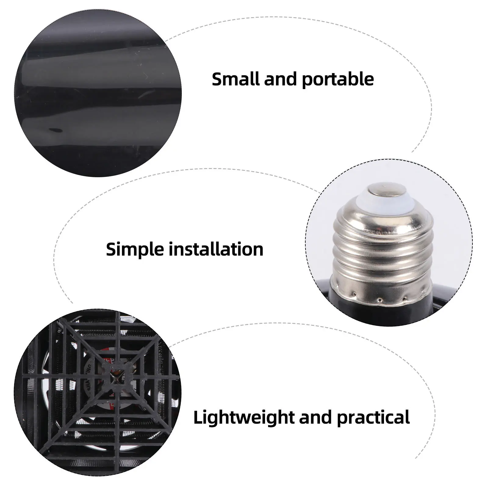 

1Pcs Pet Heat Preservation Lamp Professional Reliable Heating Light Adjustable Temperature for Reptile Breeding Pet Warming Lamp