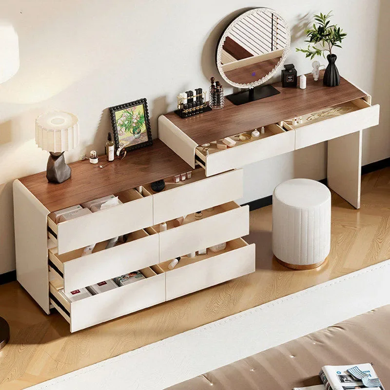 Smooth Adjustable Stable Rustic Dressing Table Versatile Distinctive Creative Storage Dressing Table Tocador Room Furniture