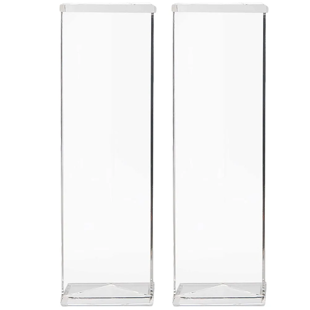 

2Pcs Acrylic Dessert Tray Transparent Serving Plates for Party Snack Macaron Display Fruits Storage Home Office