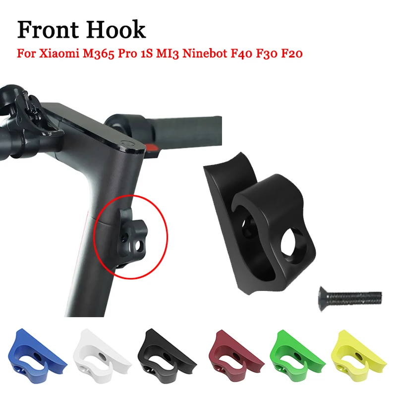 Front Hook for Xiaomi M365 Pro 1S MI3 Ninebot F40 F30 F20 Electric Scooter Skateboard Storage Hook Hanger Parts Accessories