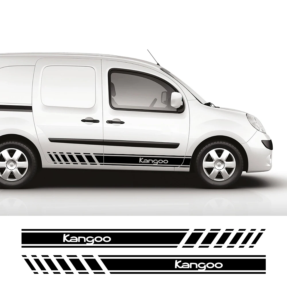 

2PCS Car Door Stickers For Renault Kangoo 1 2 3 4x4 MK1 MK2 MK3 Tuning Accessories Van Graphics Vinyl Decals