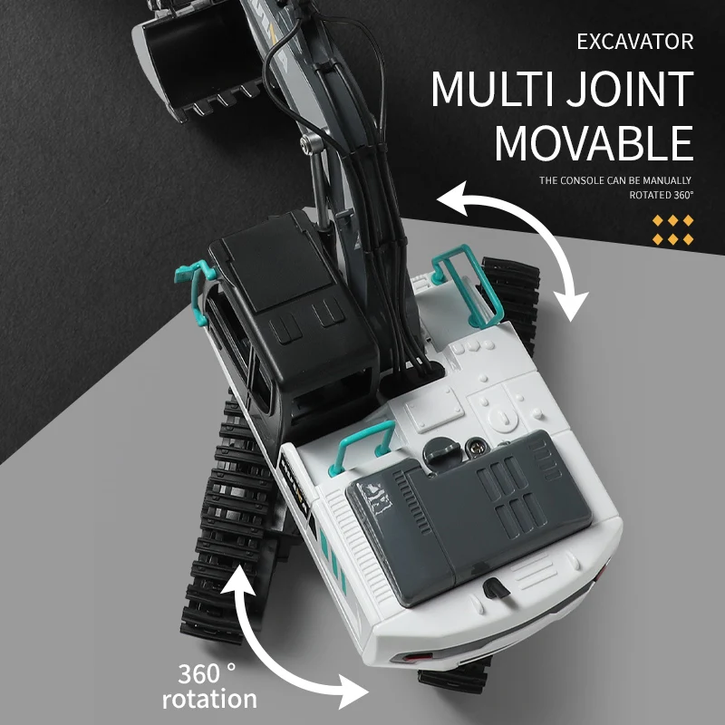 Huina 667/668 1:24 Rc Dumper escavatore camion di grandi dimensioni auto elettriche 9Ch auto telecomando trattore giocattoli per bambini regalo di natale