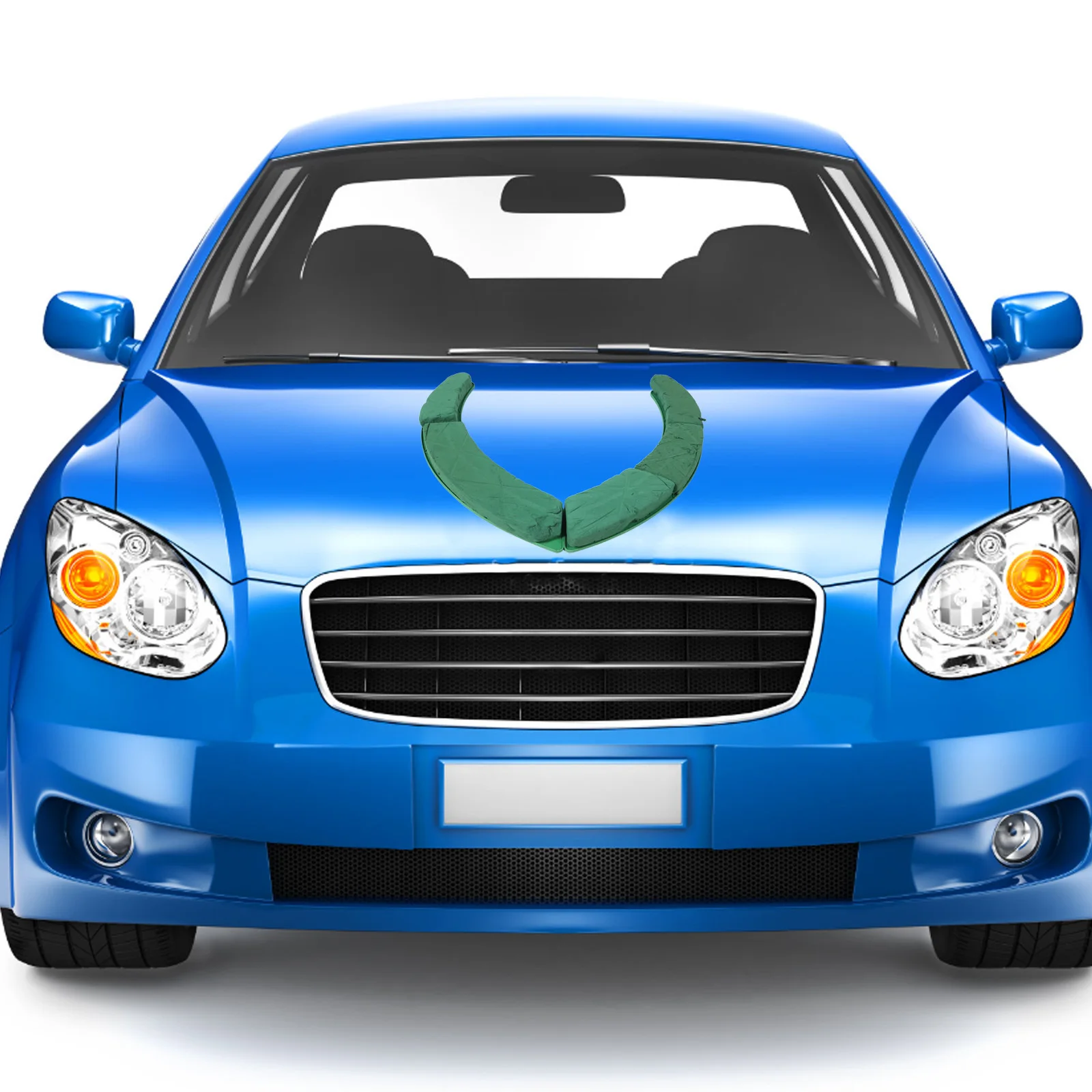 

2Pcs Wedding Car Floral Mud: U-Shaped Suction Cup Floral Foam Base for Fresh and Artificial Flower Arrangements Secure Car