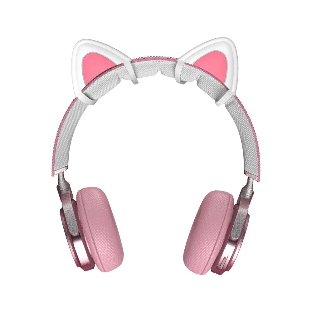 2pcs Cat Ears Detachable Gaming Headphones Attachment Stereo Headset Decoration Accessory for Wireless Gaming Headset Decor