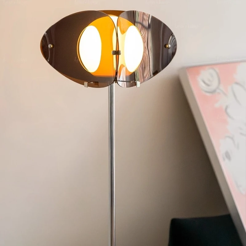 باوهاوس مصابيح أرضية أريكة الجانب غرفة المعيشة السرير الإقامة المنزلية الرجعية غرفة نوم منزل ديكور فني LED أضواء عمودية الإنارة #3