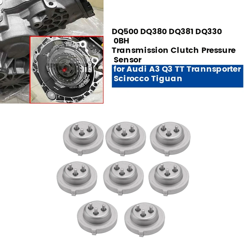 

8Pc 0DE DQ500 DQ380 DQ381 0BH Transmission Clutch Pressure Sensor P173500 For A3 Q3 TT Trannsporter Scirocco Tiguan Parts