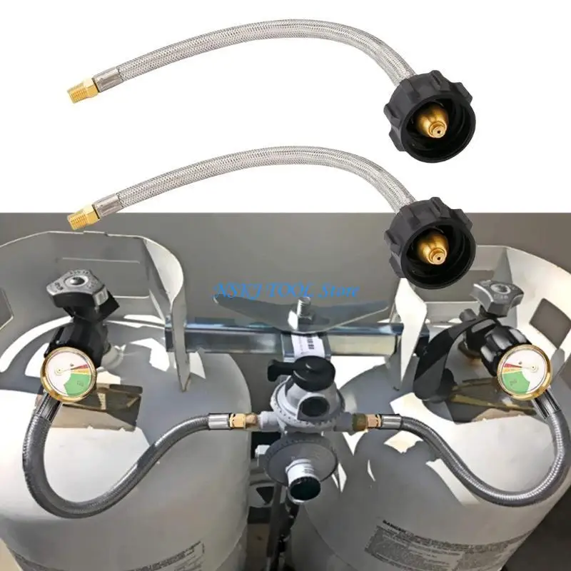 موصل خرطوم البروبان L8RC مع مقاييس QCC Type1 Connection استبدال البروبان خرطوم البروبان #2