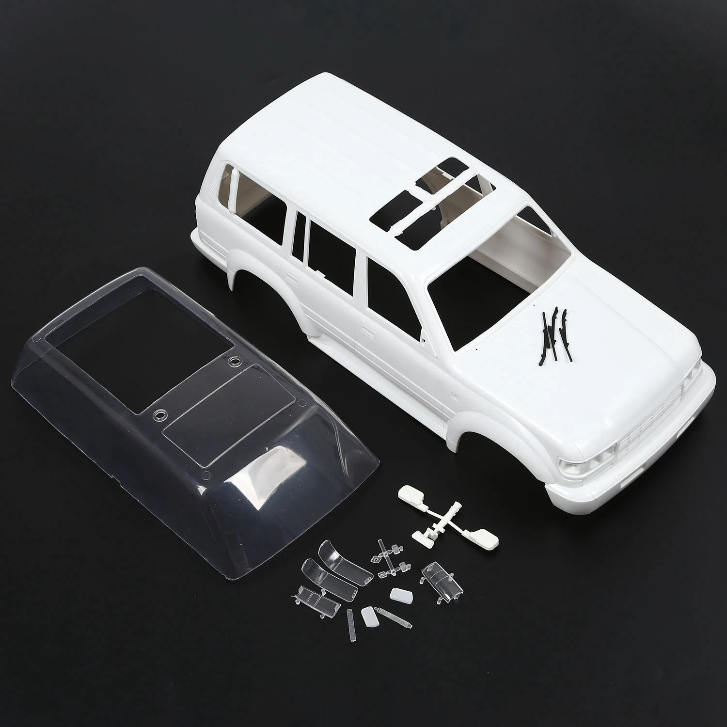 Coque de carrosserie en plastique dur, empattement de 1/10mm, Land Cruiser LC80, Axial SCX10 Rc Inoler Truck Hz, 313