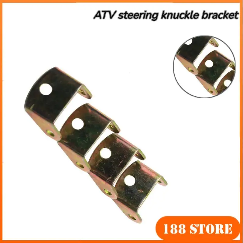 

4pcs Steering Strut Knuckle Spindle Upper/Lower A-Arm Connection Fixed Iron Sheets for 49cc-125cc ATV Go Kart Quad Bike Parts