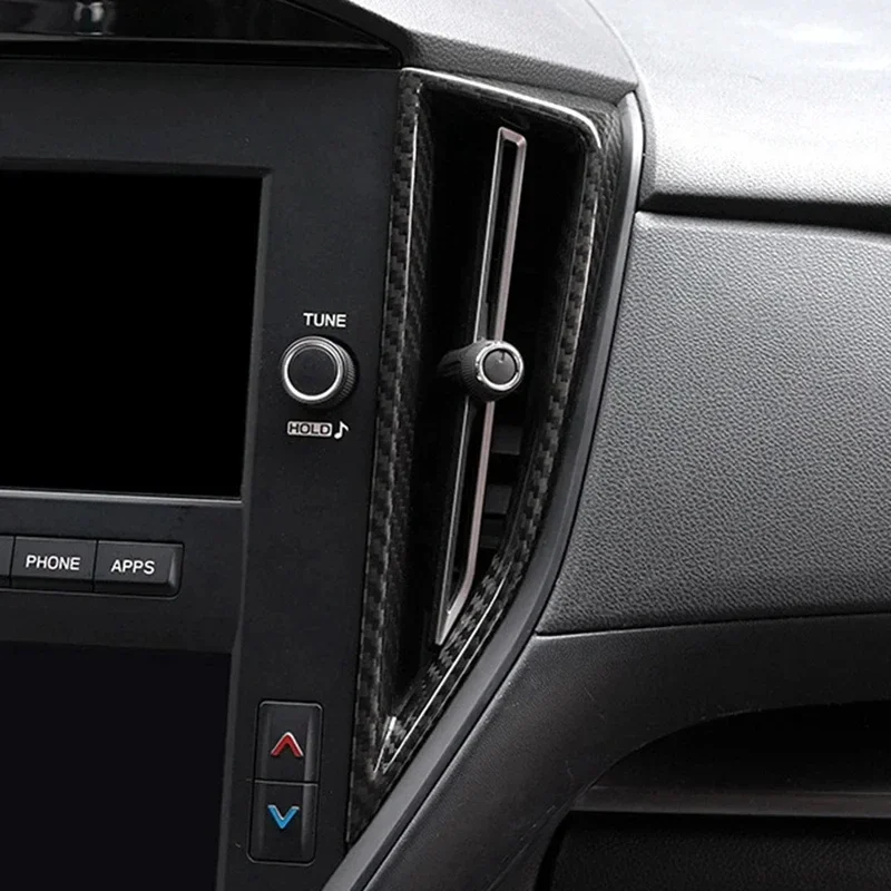 

For Subaru WRX/WRX STI Sticker Real Hard Dry Carbon Fiber Central Control Outlet Trim Modification Interior Decoration 22-2023