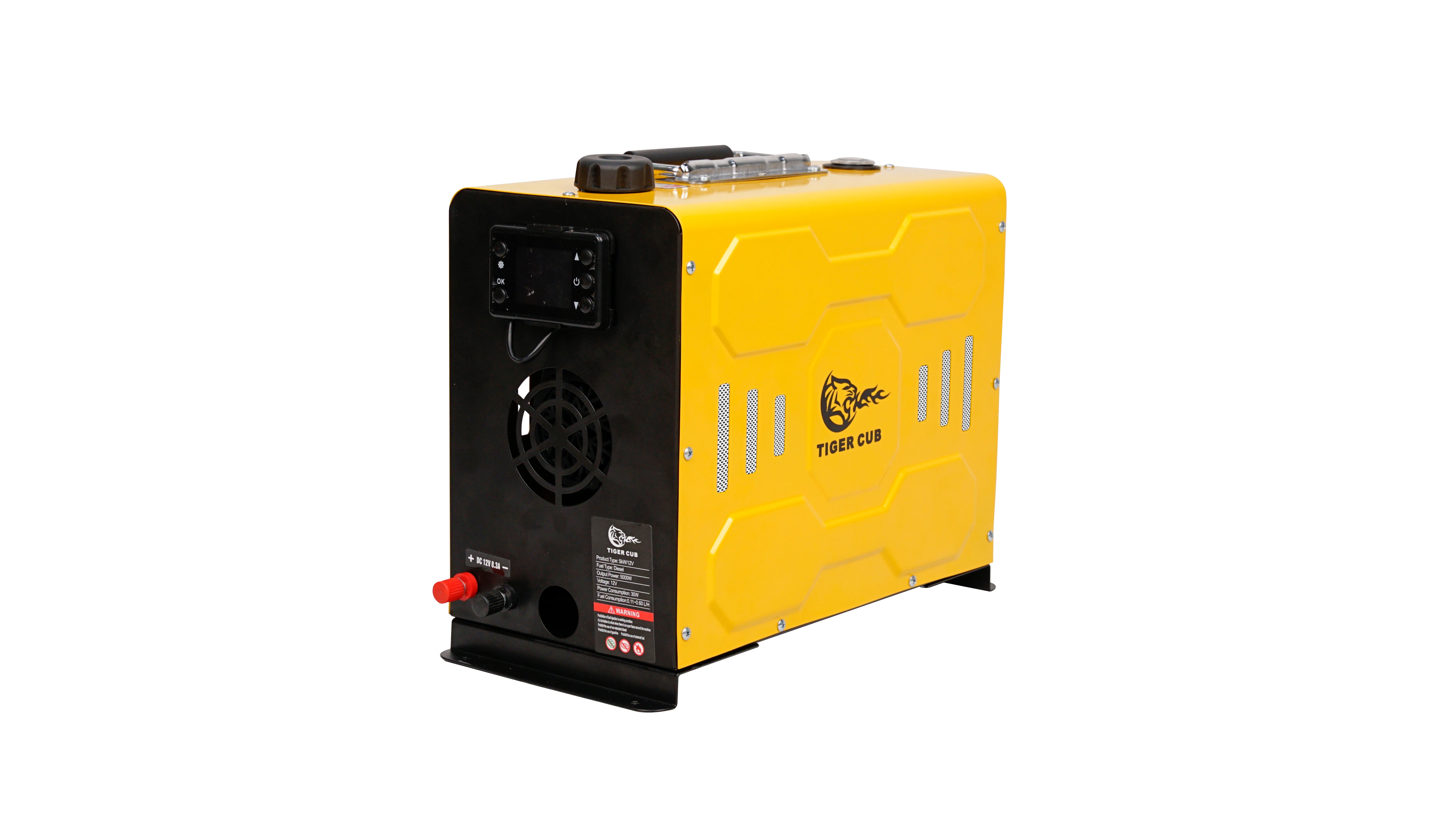 All-in-One 12V 5kw Diesel Heater With LCD Monitor Four Air Outlets For Car Camping Trailer Home Hotel Use For Restaurants