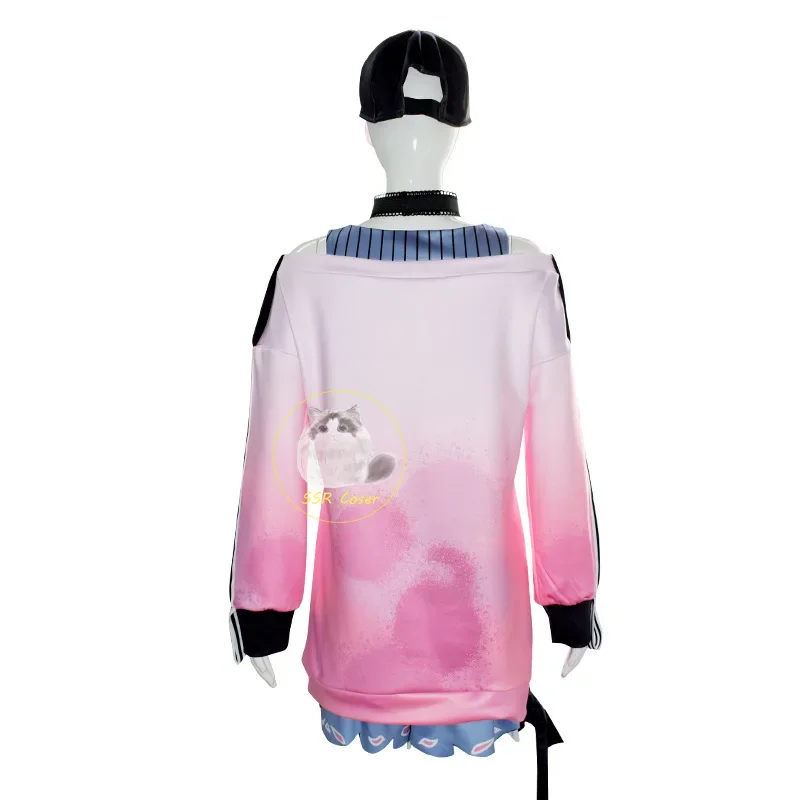 Anime Akiyama Mizuki Costume Cosplay Progetto Sekai Palcoscenico colorato! Parrucca Akiyama Mizuki uniforme carina Gioco di ruolo per ragazza di Halloween