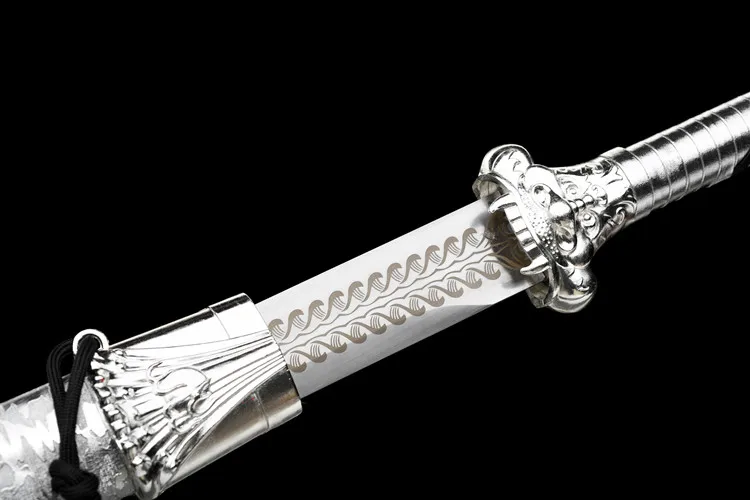 Epee-d'arcange-dragon-argent-medieval-114-cm-katana-pleine-tang-vrai-acier-templier-ninja-samourai-preparation-de-combat-kung-fu