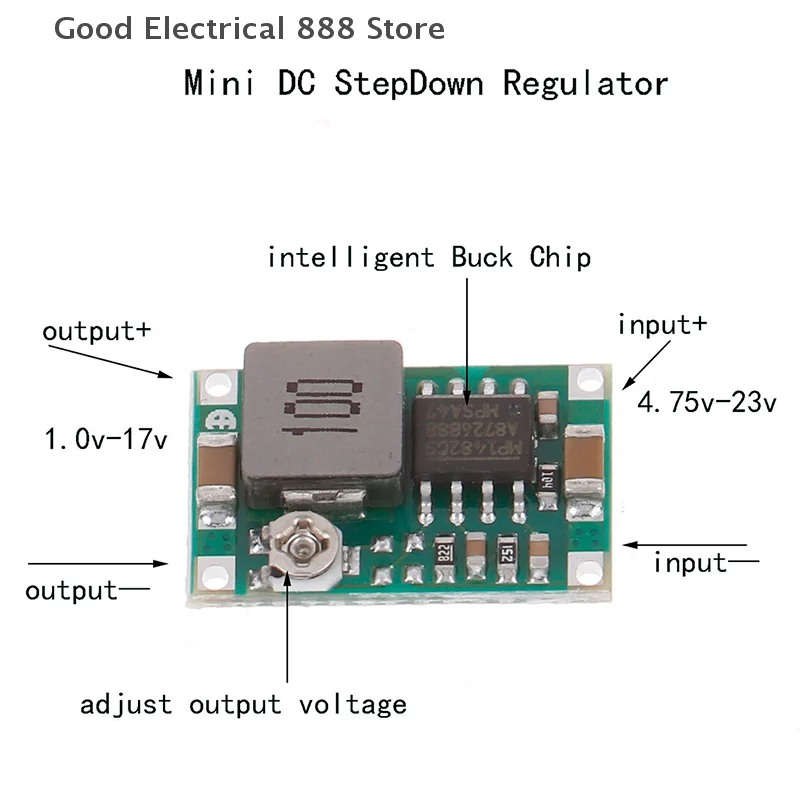 High Quality Step Down Converter Volt Regulator 3A MINI DC-DC STEP DOWN CONVERTER VOLT REGULATOR 5V-23V TO 3.3V 6V 9V 12V Power