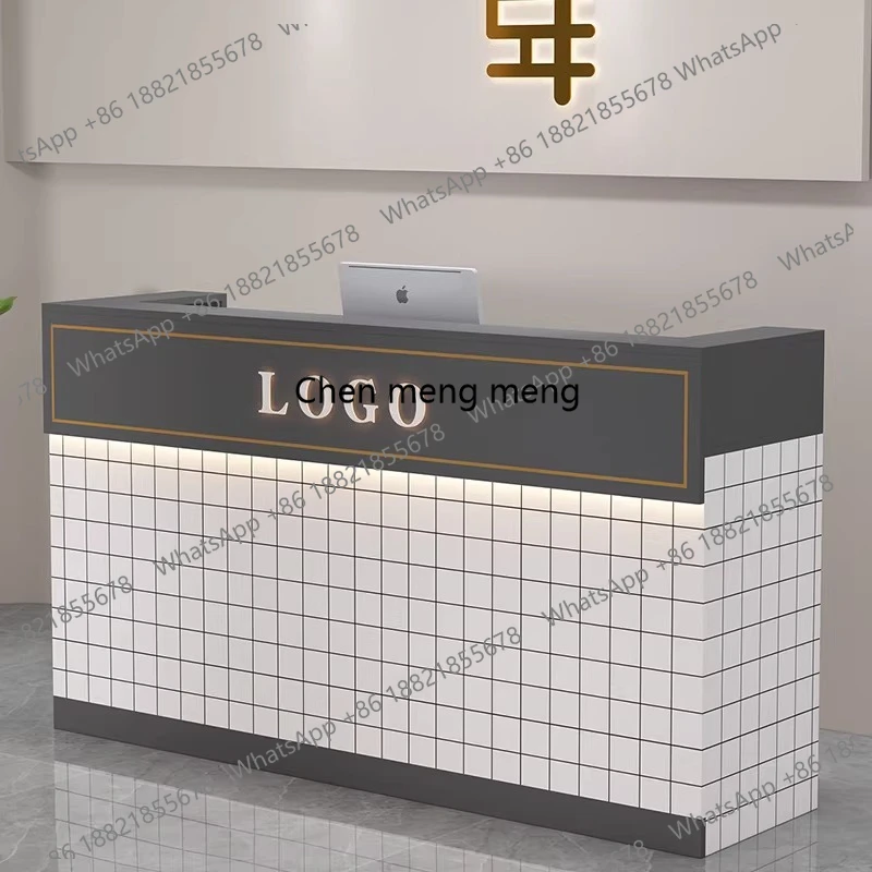 

Luxury Business Reception Desk Service Front Modern Reception Desk Elegant Office Hairdresser Mesa De Centro Corner Furniture