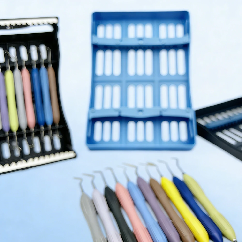 

10 Piece Dental Composite Resin Spatula Set Silicone Mixing and Sculpting Tools for Aesthetic Restoration and Filling