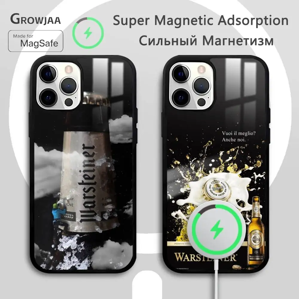 Famous Beer W-WarsteinerS Phone Case For iPhone 16 15 14 13 12 11 Pro Max Plus Mini Magsafe Mirror Wireless Magnetic Funda #1