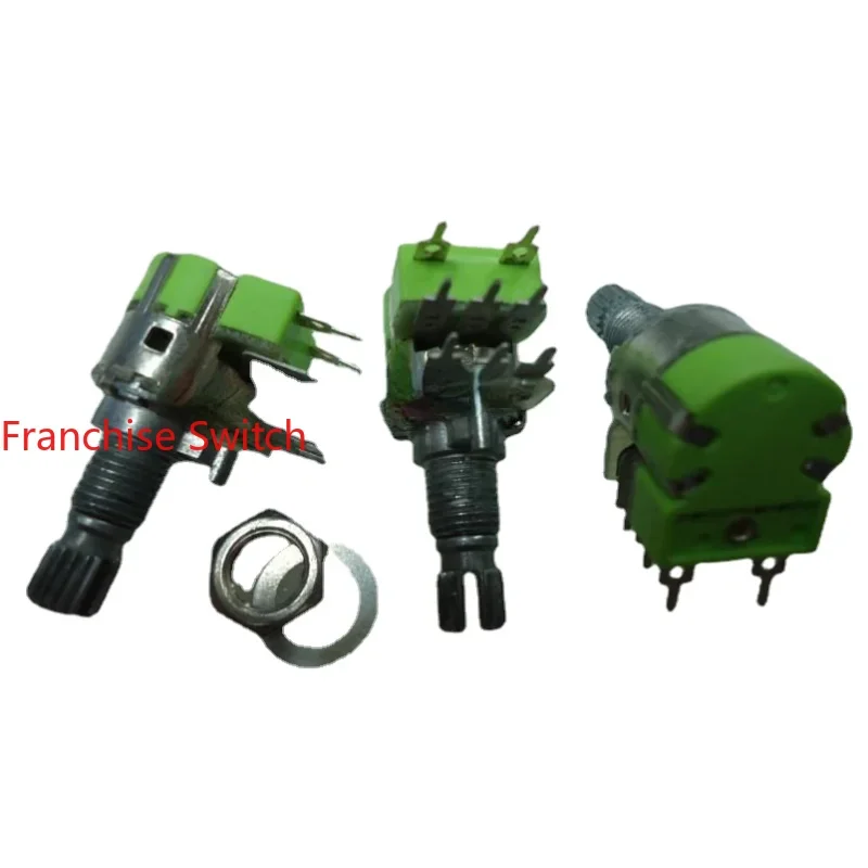 

10PCS 12 R123G Potentiometer With Switch B50K 15KQ Volume Long Pin