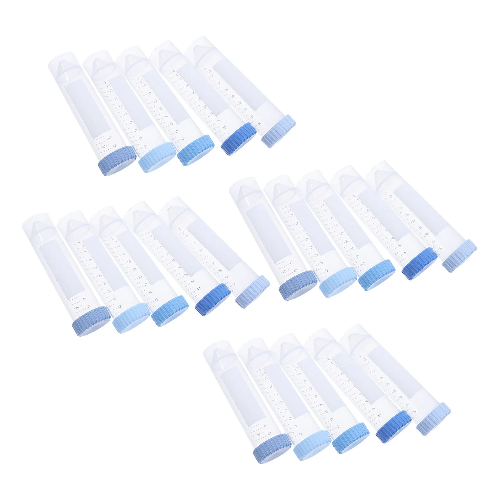 25Pcs 50Ml Sterile Lab Centrifuge Tubes Polypropylene Conical Test Tubes Heat Resistant Self-Standing Graduated for Specimen