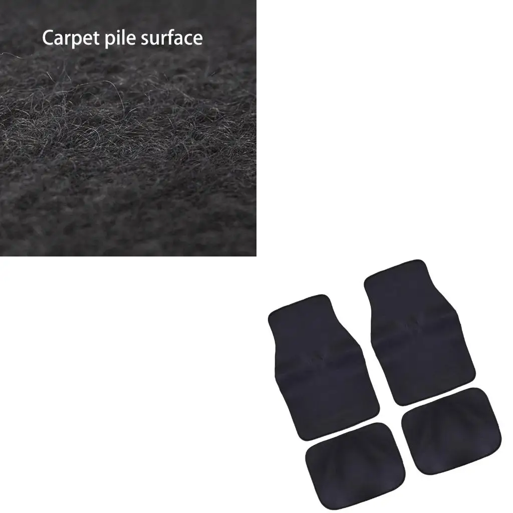 XA6H Complete Set Of 4 Car Floor Mats Waterproof All Weather For 5 Vehicles