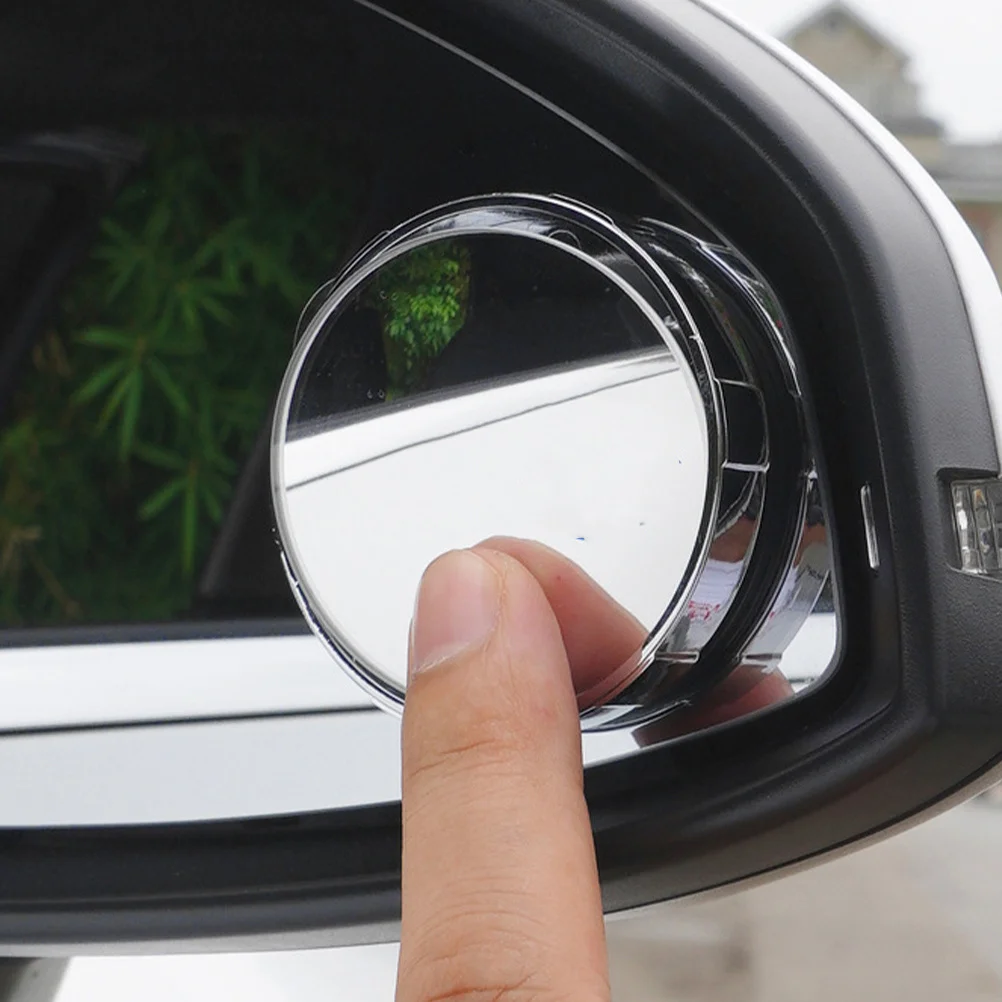 

2Pcs Car Mirror Blindspot Suction Cup Rearview Mirror Wide Angle View Stylish Minimalist Design Blind Spot Mirrors