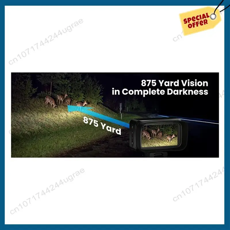 -Alcance de visión nocturna A15I para ballesta IR850 iluminador infrarrojo, para caza, Monocular de visión nocturna con tarjeta de 32GB
