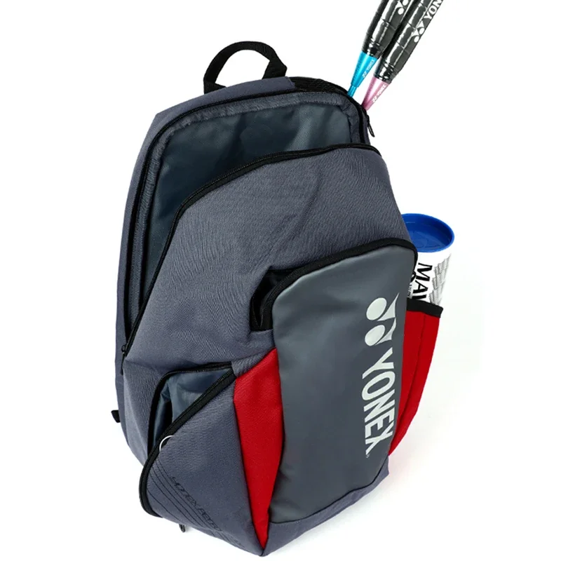 Yonex Genuine Pro Series Backpack Professional Badminton Sports Bag For Women Men With Shoe Compartment Holds Up To 3 Rackets