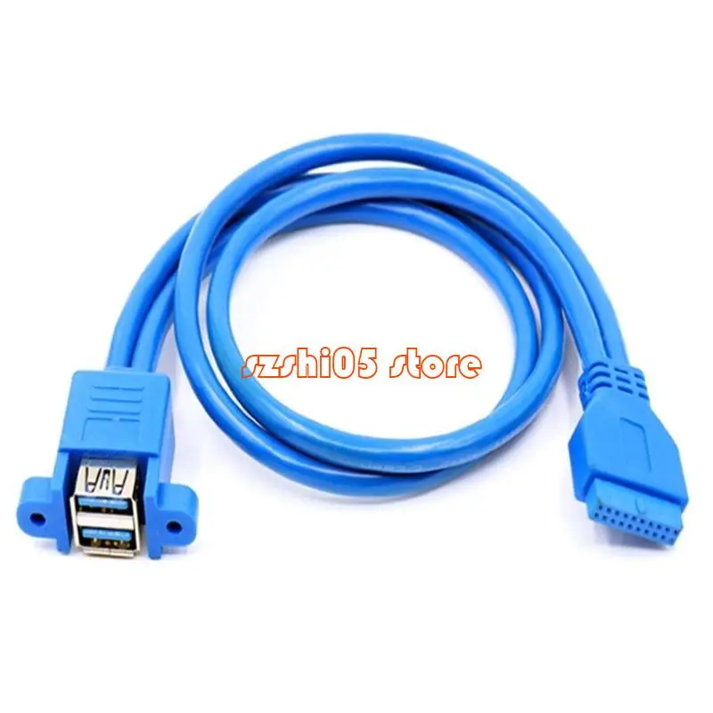 

781E Double USB3.0 Женский 2 порта до USB3.0 20PIN Женский адаптер