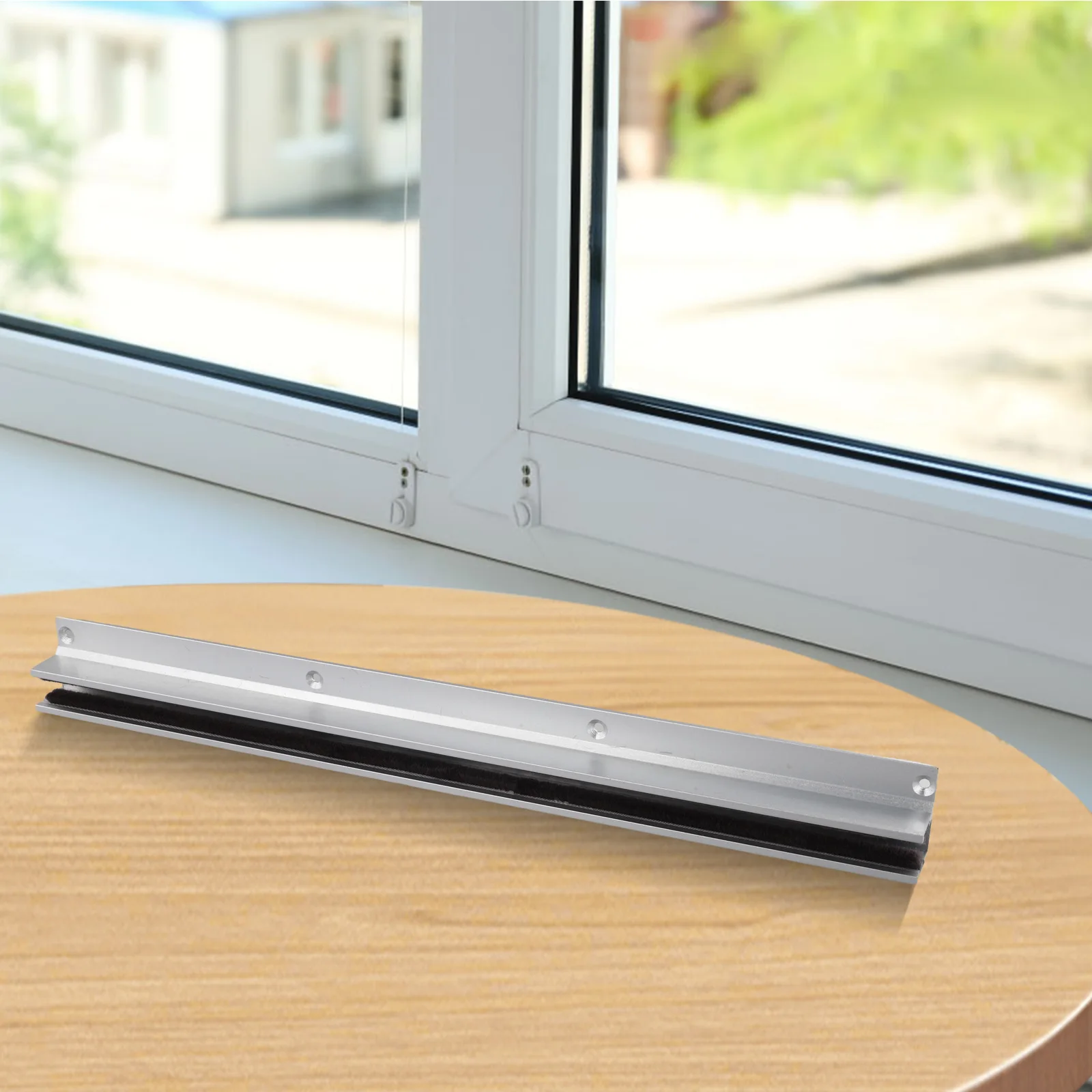 Sliding Door Floor Guide with Plush Lining to Minimize Noise and Zinc Alloy Base for Strong Glass Door Support