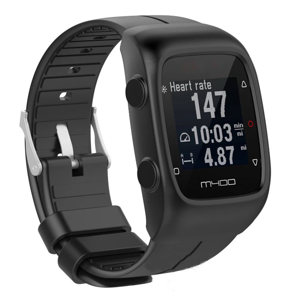 

Silicone Watch Case Protective Cover Compatible M400 M430 Dustproof Scratch Resistant Lightweight