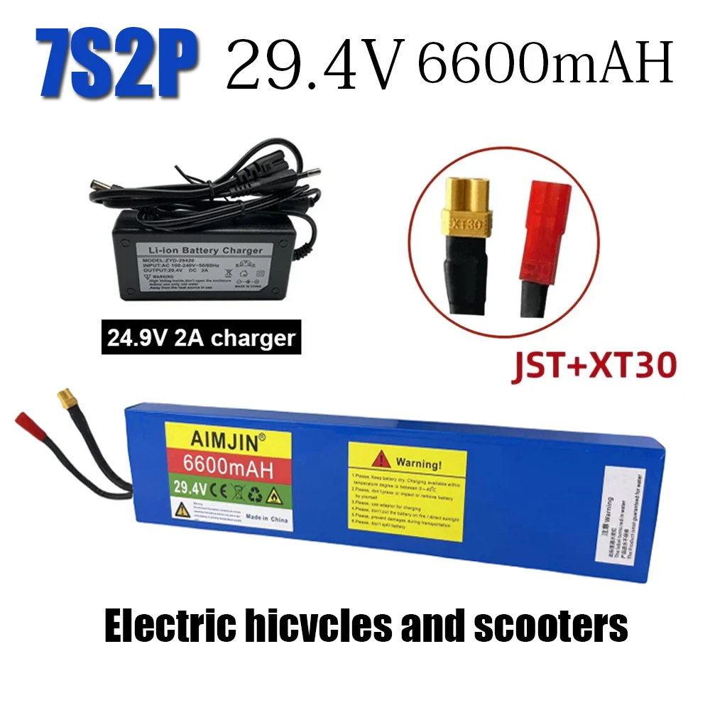 

7s2p 25.2V 5.0ah 18650 Battery Lithium Ion Battery 25.2V 5000Mah for Electric Scooters Balancing Scooter