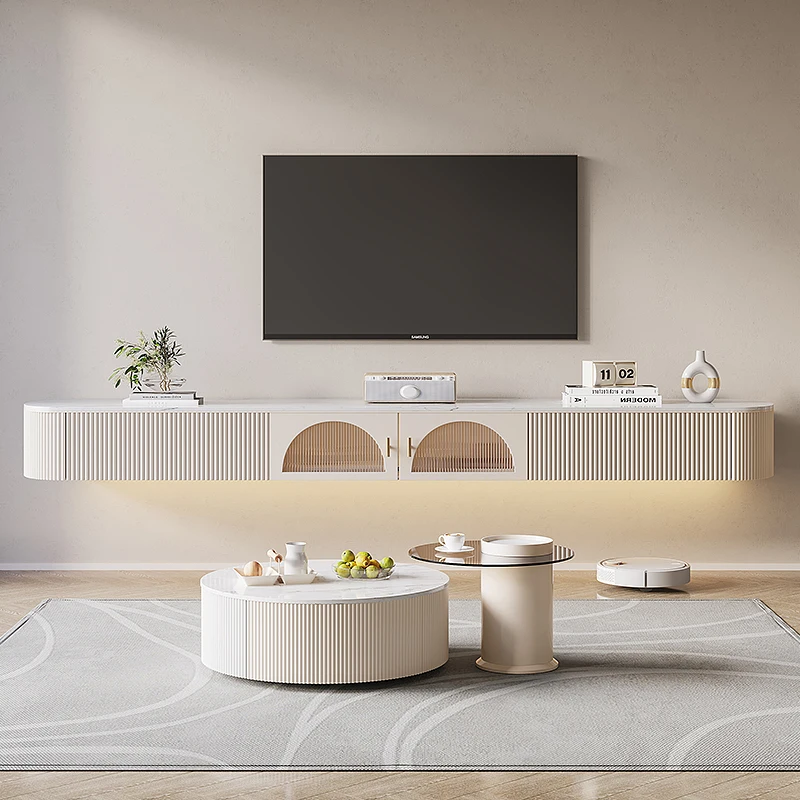 

Luxury Simple Tv Stand Standing Vertical Moveable White Modern Tv Table Nordic Innovative Mobile Tv Soggiorno Room Furniture