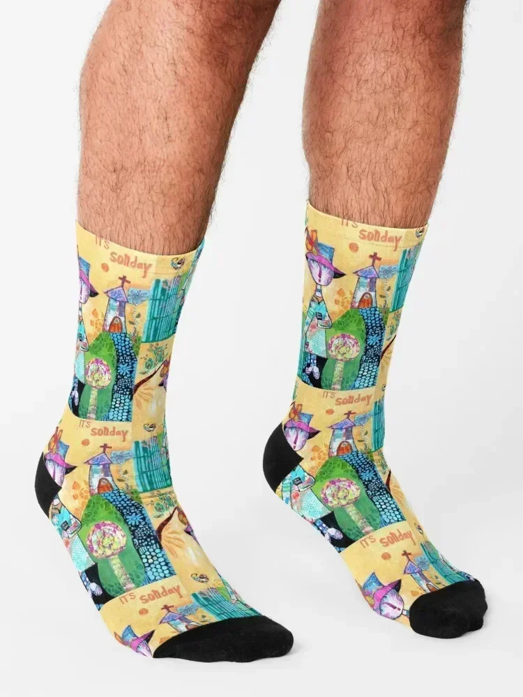 It's Sonday Socks winter thermal gift summer designer brand Socks Women's Men's