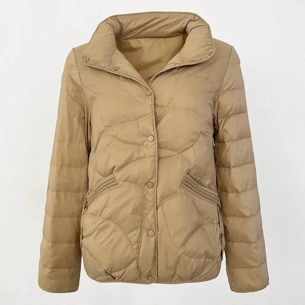 2024 Autumn Winter Warm Down Jacket Filled with 50% White Duck Down Women Korean Style Fashion Loose Casual Down Jacket