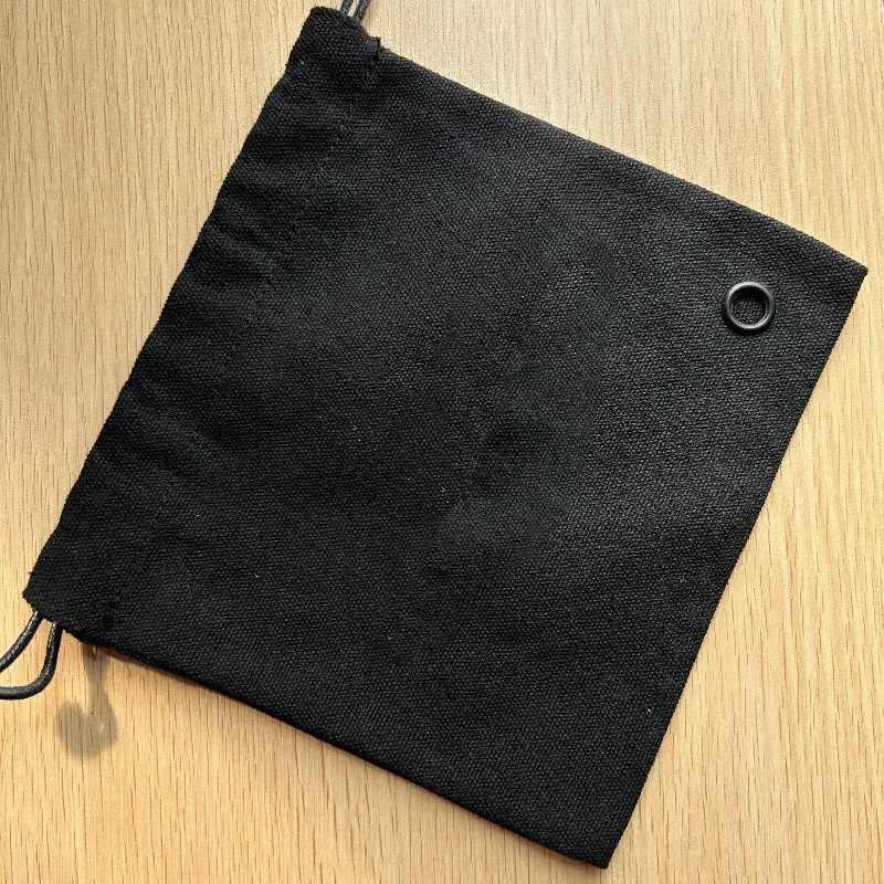 For Marshall Headwear Storage Bag Replacement Black Canvas Storage Bag Soft Touch Leather Bundle Pocket Earphone Carrying Bag