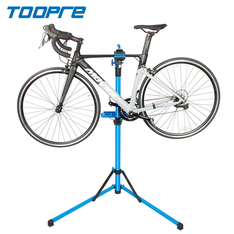 TOOPRE Bicycle Repair Workbench Repair Lift Mtb Folding Fixed Bike Rack Carbon Steel Bicycle Highway Parking Display Stand