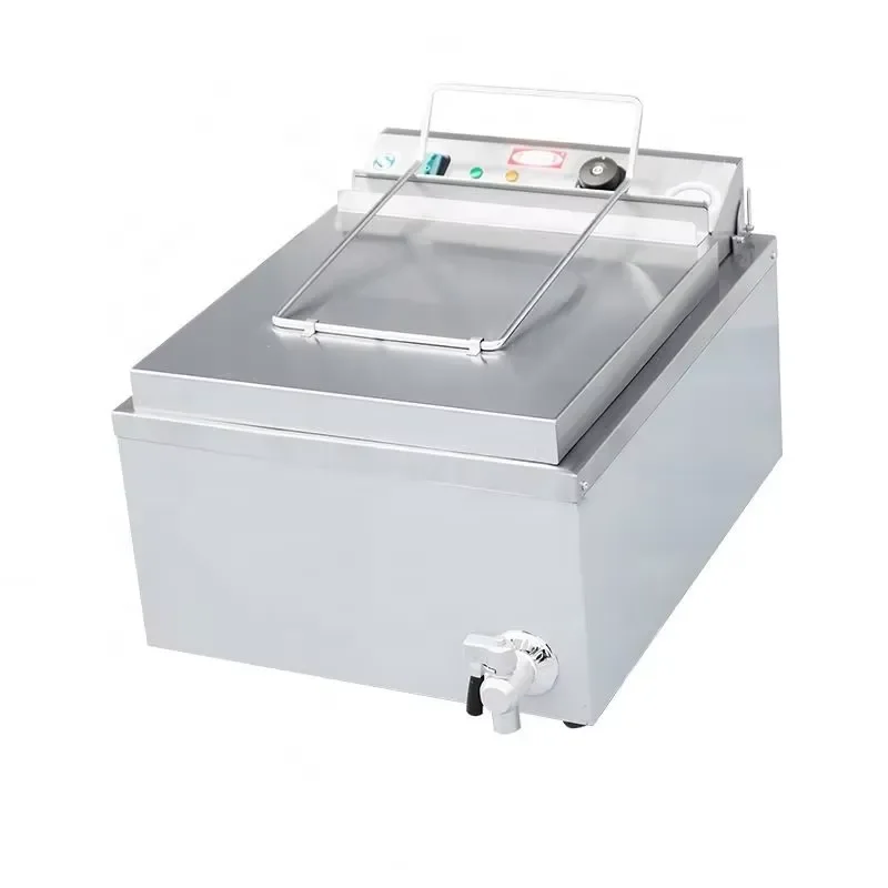 YWM Certificate EF-T Electric Donut Fryer Commercial Desktop Large Capacity Single Cylinder Stainless Steel French Fries