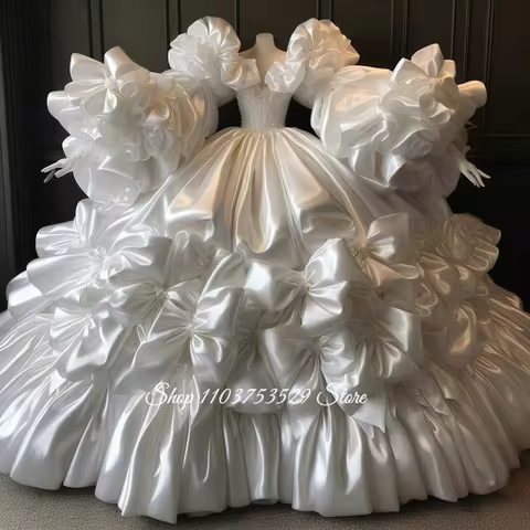 Customized Vintage Victorian Ball Gown Bow Print Corset Special Occasion Evening Gown Cosplay Costume Masquerade Ball Dress