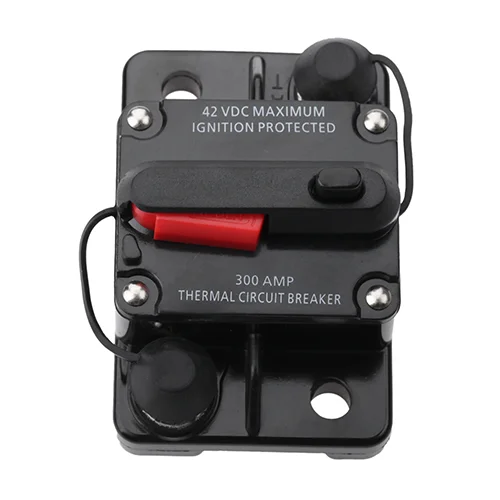 mtsooning Car Audio Inline Circuit Breaker Fuse Waterproof Video Overload Protector for 12-42 VDC 300A Auto Accessories