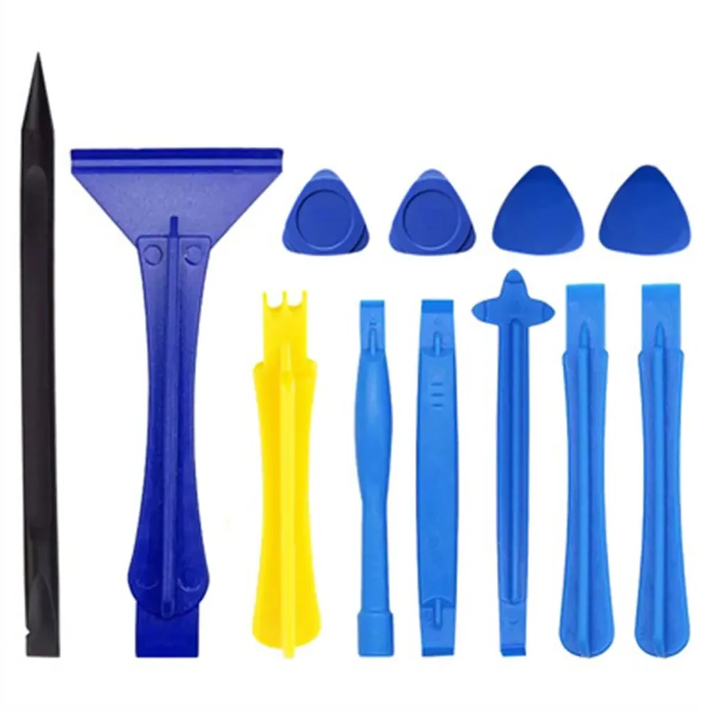 

12 шт., пластиковые треугольные инструменты, комплекты электронного оборудования, инструмент для открытия экрана для ремонта мобильных телефонов, пластиковая монтировка, лезвие инструмента