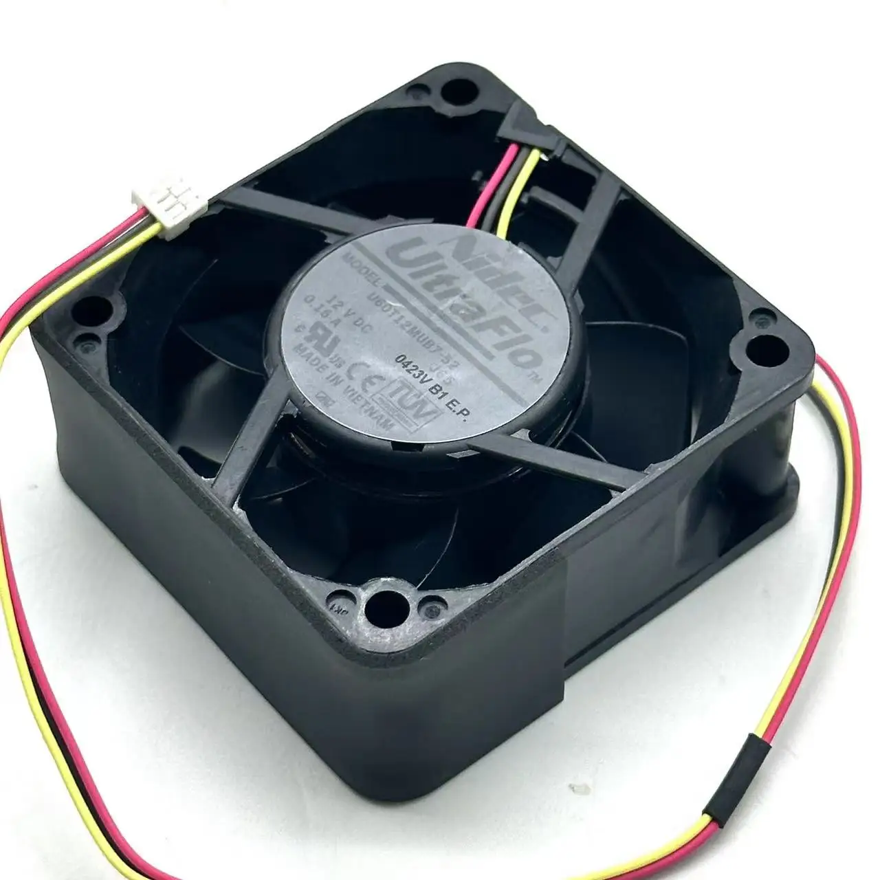 

Nidec U60T12MUB7-52 J65 DC 12V 0.16A 60x60x25mm Server Cooling Fan