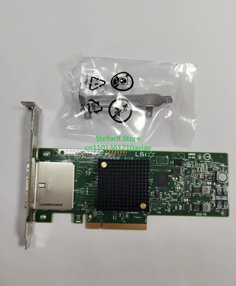 LSI SAS 9207-8e 8-Port PCIe IT Mode 9207-8e SAS 6Gb/s External HBA RAID Card  100% Tested OK