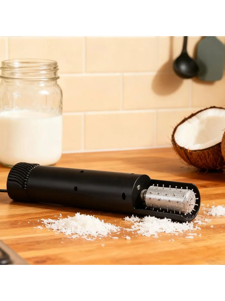 Electric Coconut Meat Grater  Scraper For Home Splash-Proof Coconut Meat Remover Tool Coconut Shredder▪