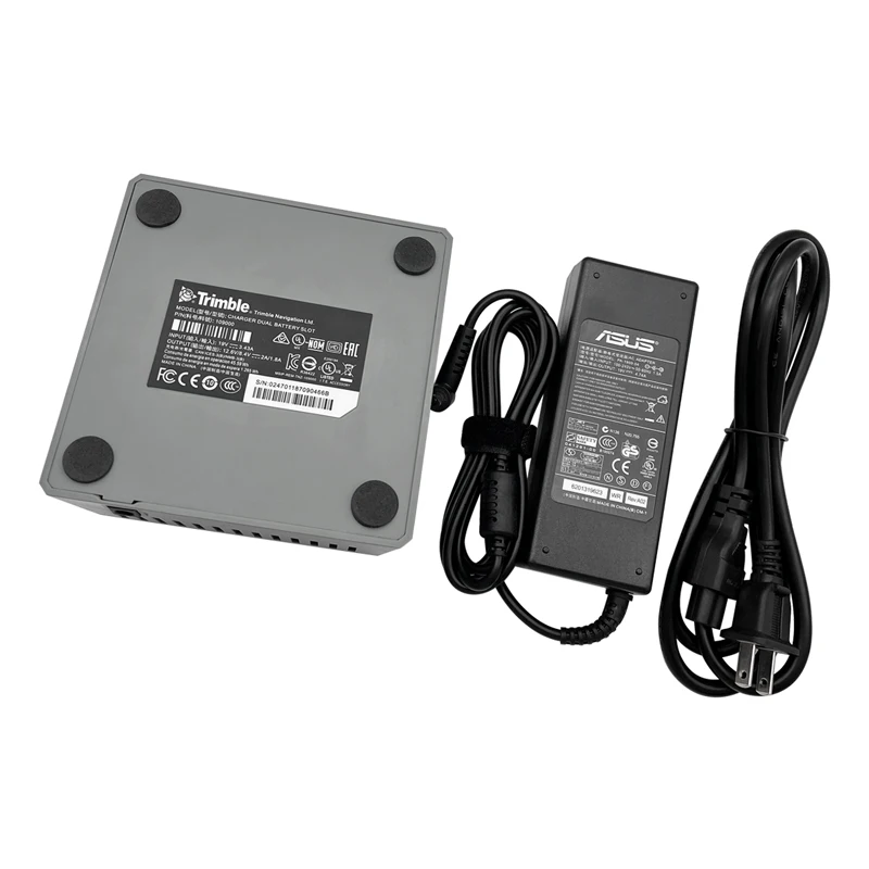 Ulepsz podwójne gniazdo ładowarkę do trymowania R10 R8 S6 SPS985 bateria do GPS tachimetr dwóch gniazd ładowarka Dual Bay EU US Plug