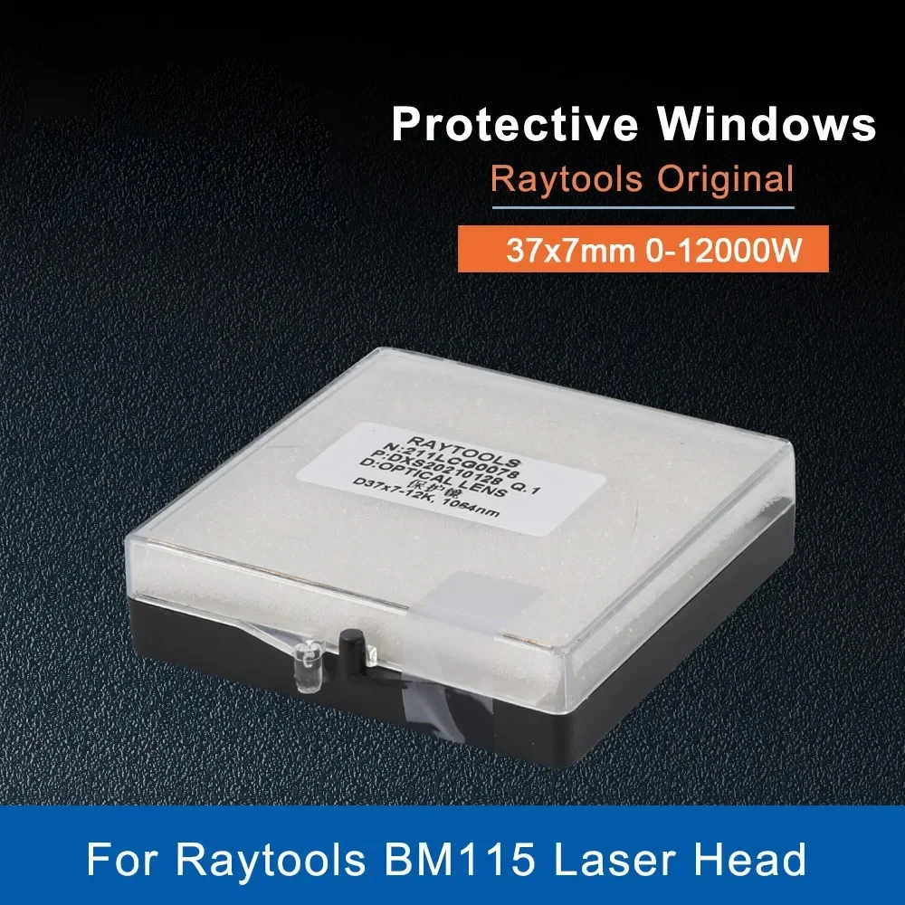 

Raytools Original Fiber Laser Protective Windows Lens 37x7mm 211LCG0078 12KW for Raytools BM114S BM115 Laser Head